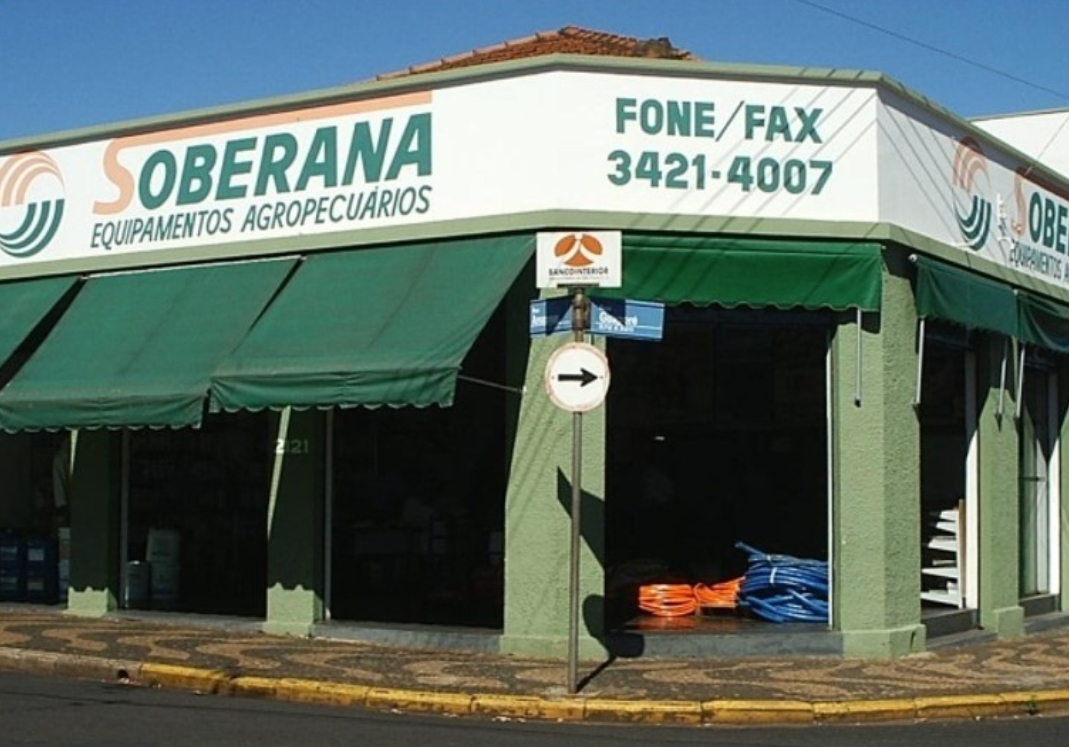fachada da primeira loja do Grupo Soberana em 1981 - Votuporanga